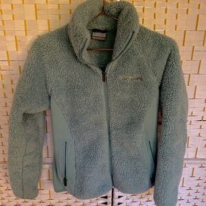 Columbia Plush Teddy Zip-Up Jacket Sage